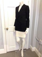 Givenchy Black Double Breasted Dress Coat