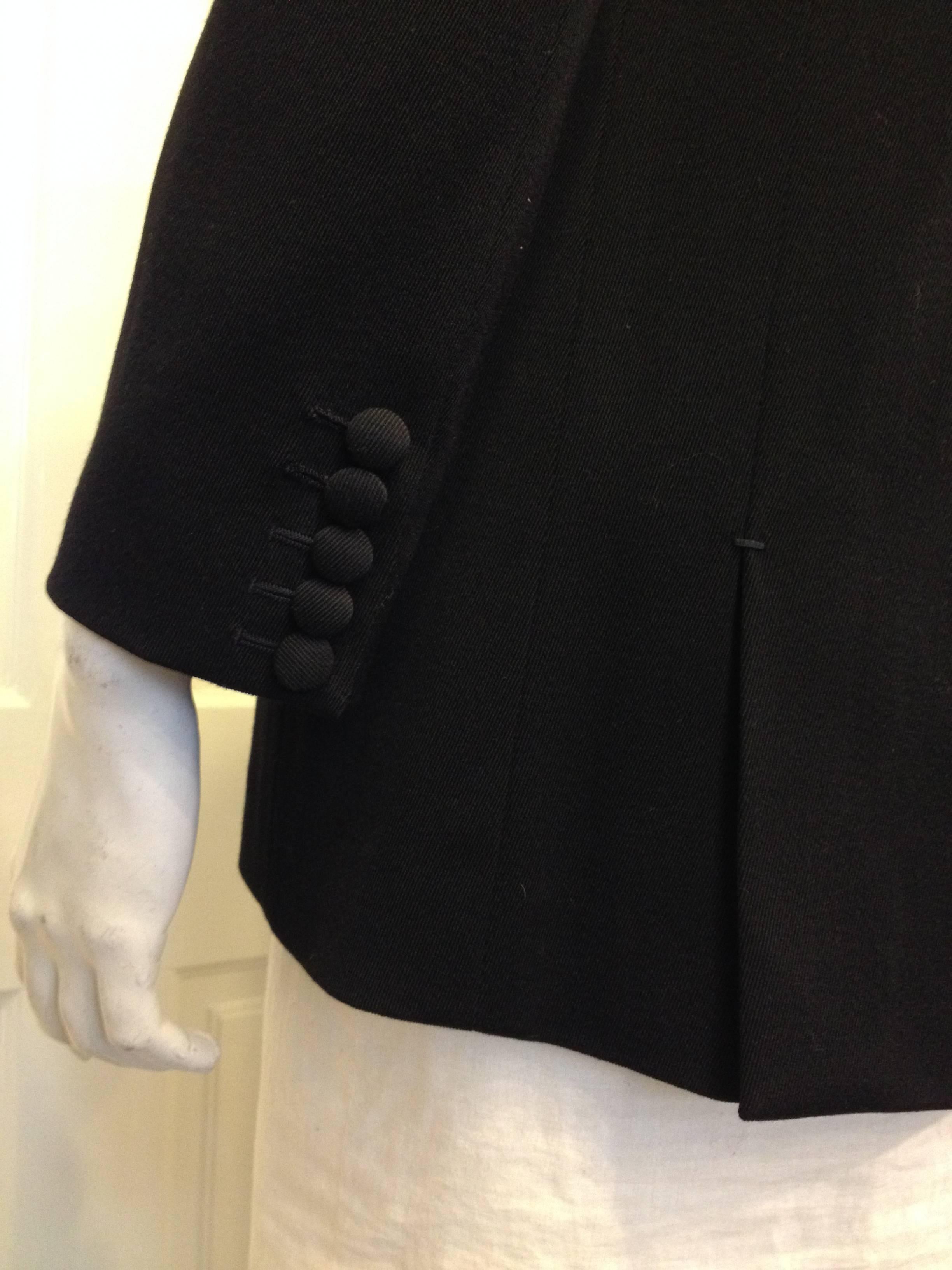 Givenchy Black Double Breasted Dress Coat 5