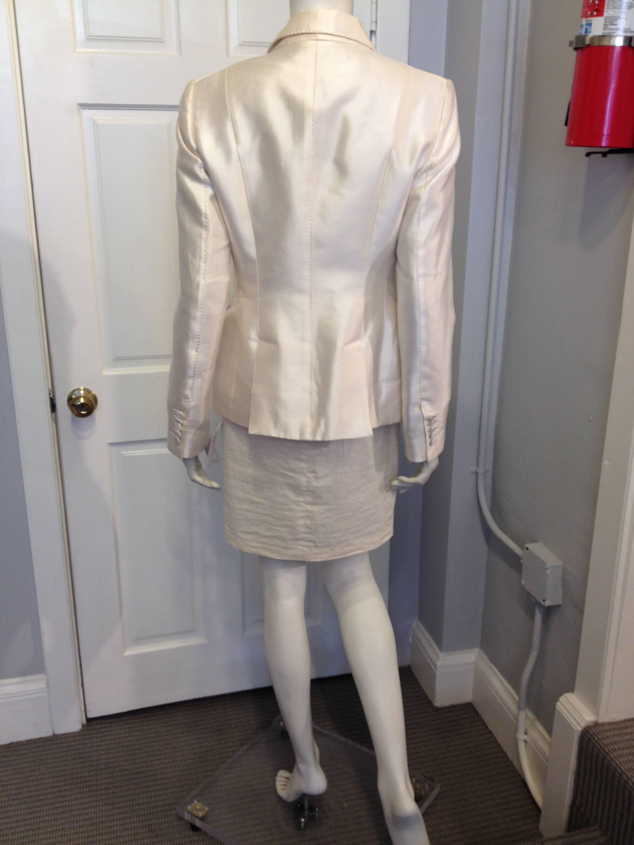 Gray Tom Ford Ivory Two Button Blazer