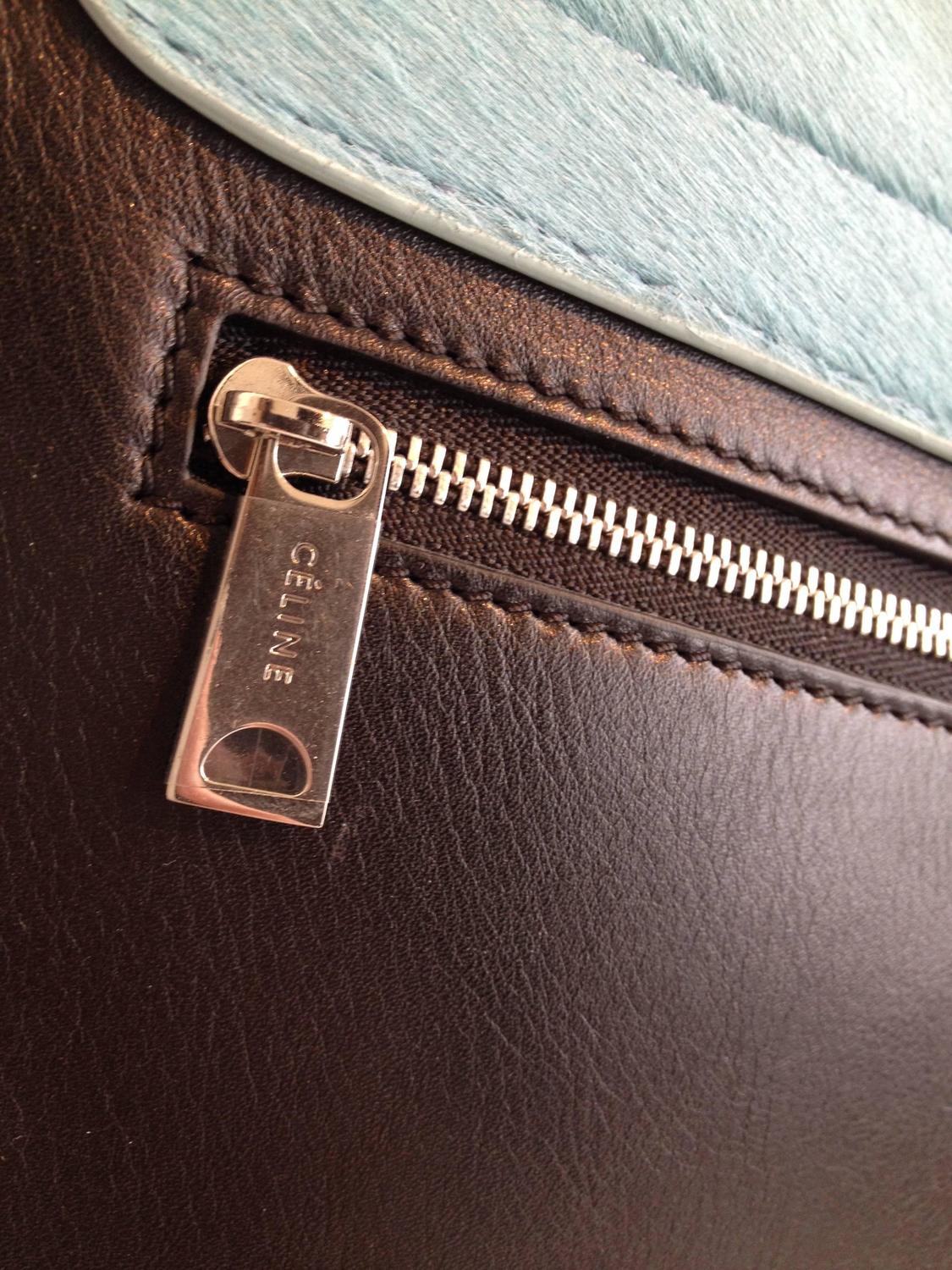 celine phantom purse price - Celine Red and Sky Blue Pony Hair Trapeze Bag For Sale at 1stdibs