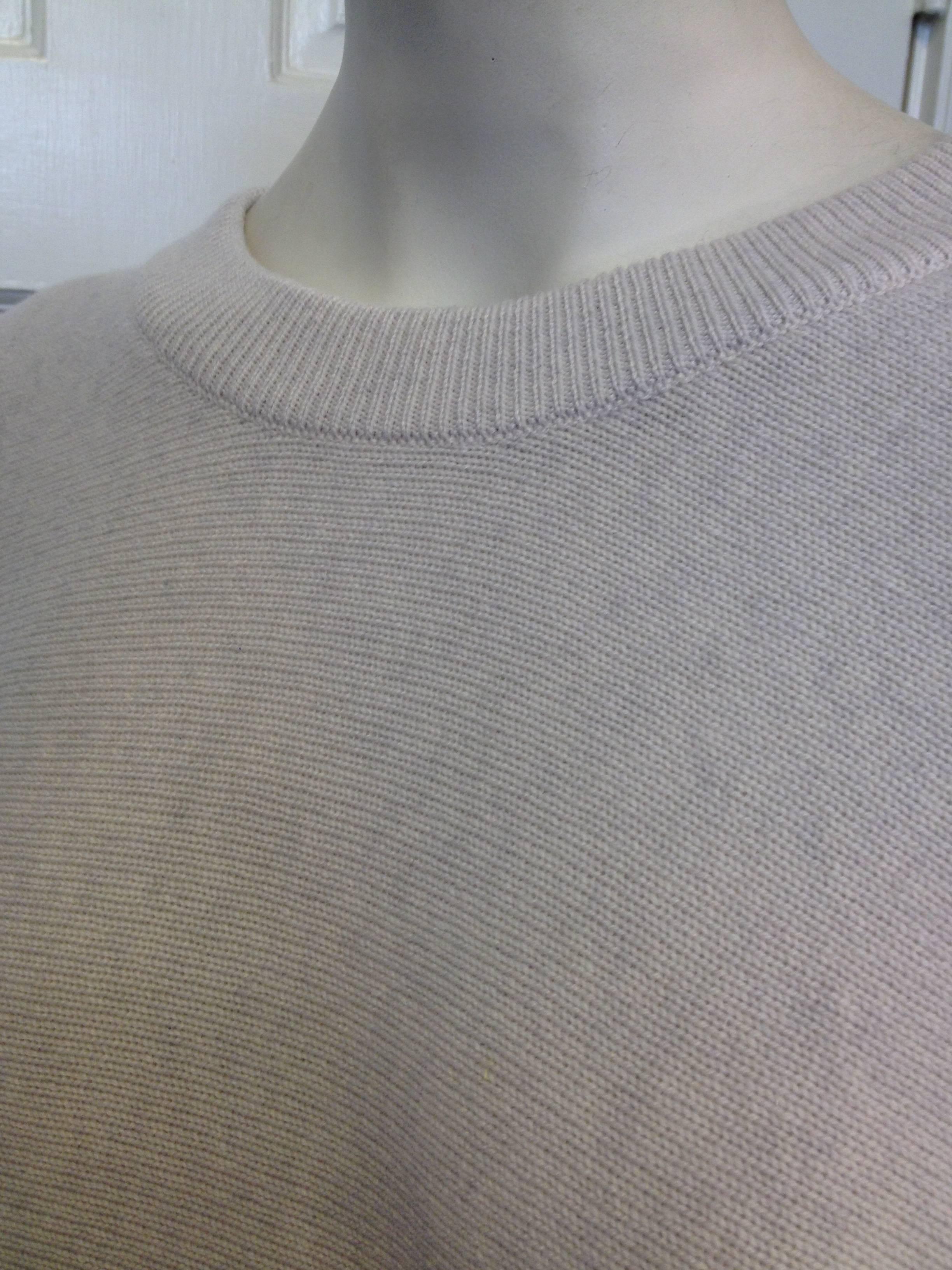 Hermes Cream Knit Batwing Tunic Top In New Condition For Sale In San Francisco, CA