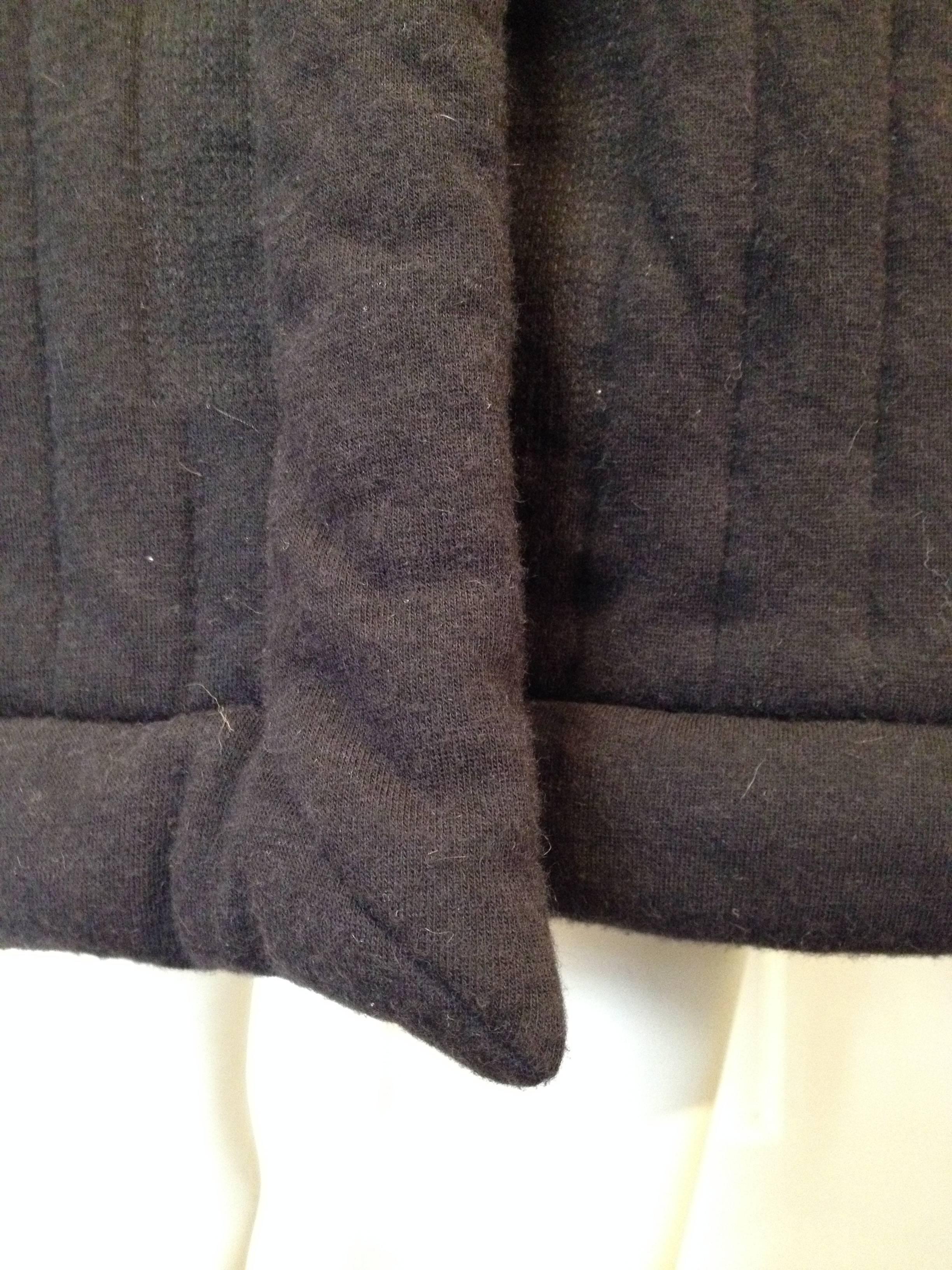 Rick Owens Black Quilted Blanket Coat 1