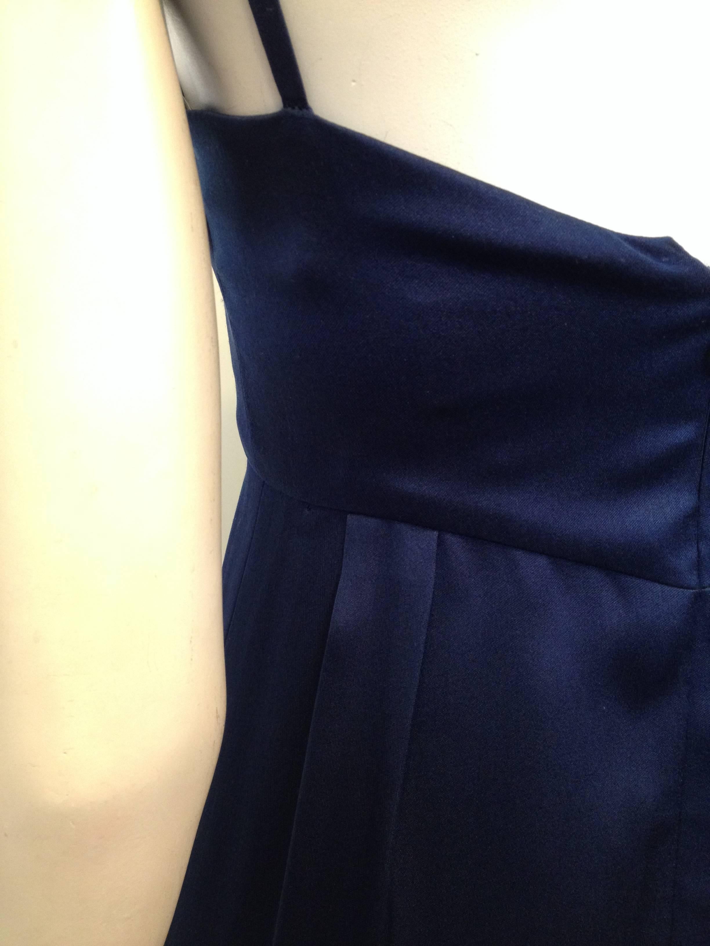 Chanel Midnight Blue Evening Gown In Excellent Condition In San Francisco, CA
