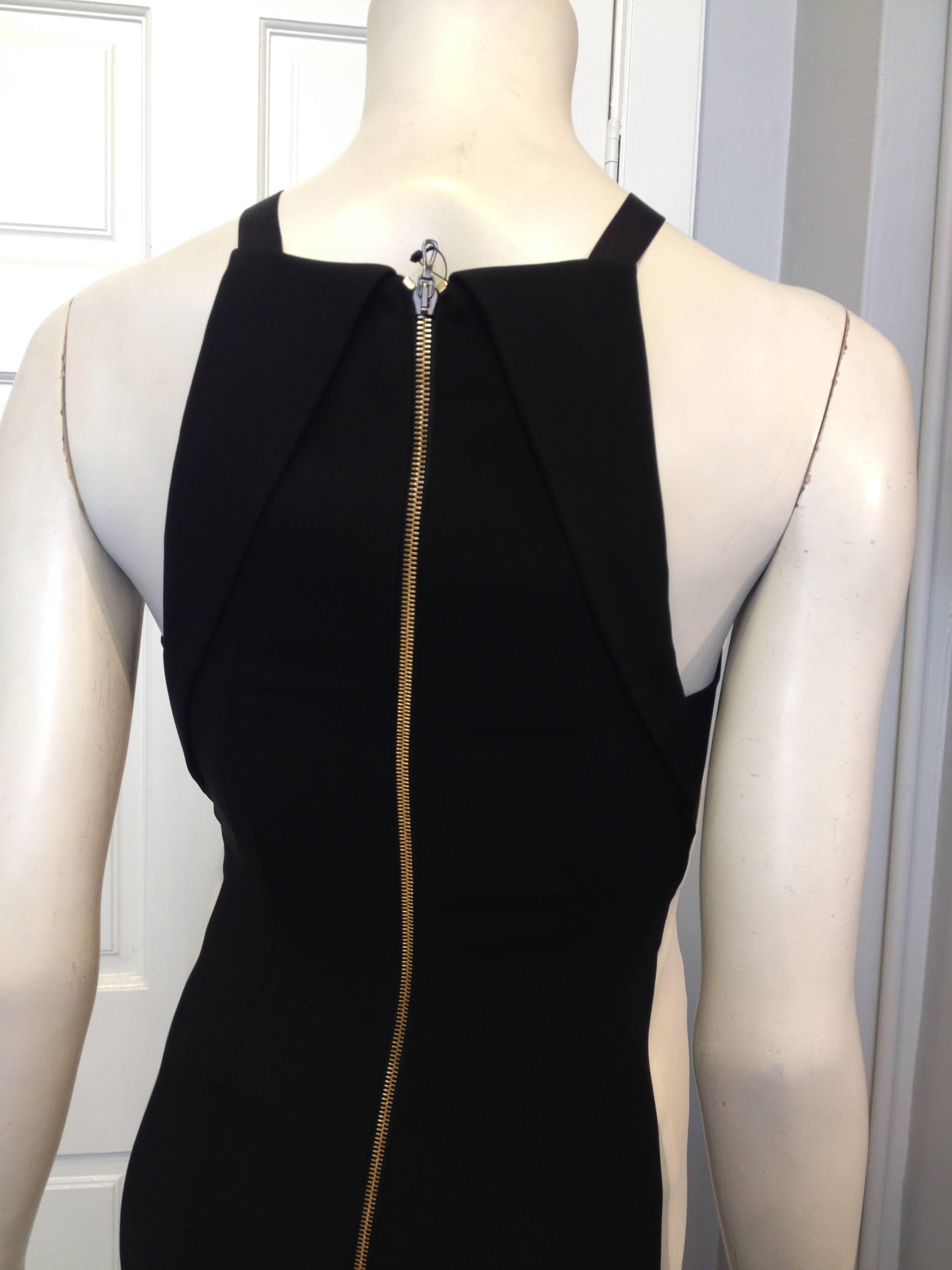 Women's Roland Mouret Black and Cream Evening Gown