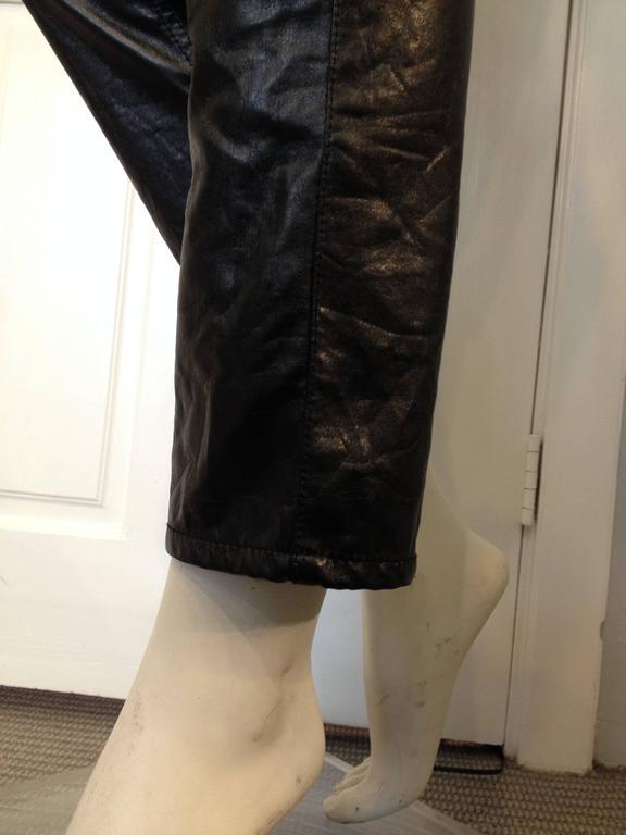 Junya Watanabe Black ResinCoated Jeans at 1stDibs