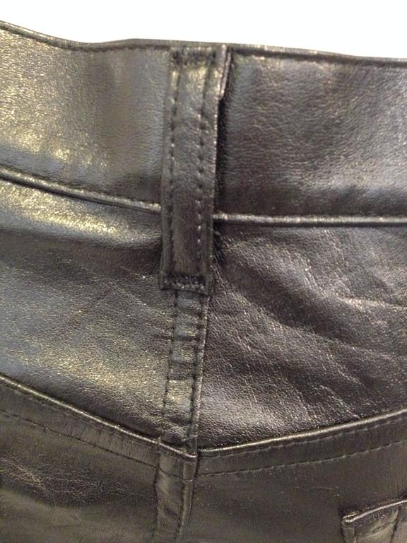 Junya Watanabe Black ResinCoated Jeans at 1stDibs