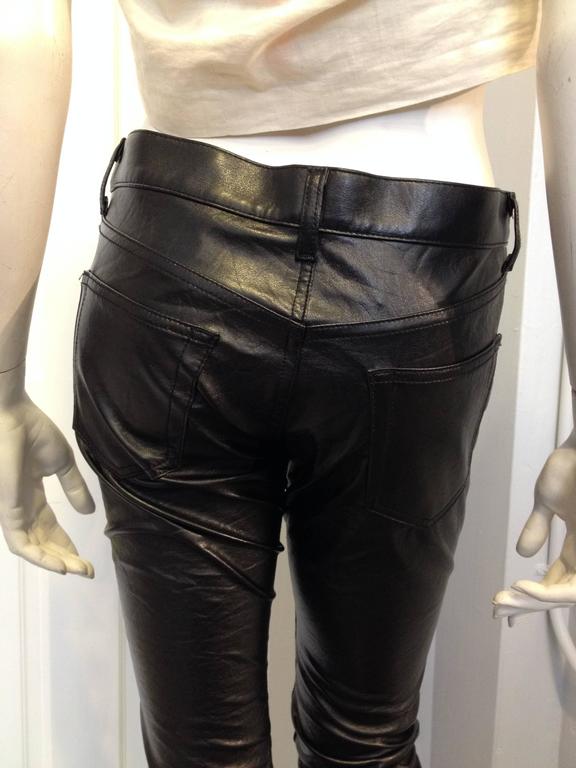 Junya Watanabe Black ResinCoated Jeans at 1stDibs