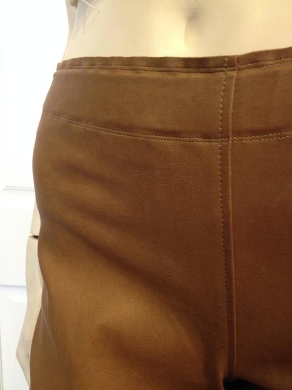 Stouls Caramel Brown Leather Pant Size S at 1stDibs caramel leather pants