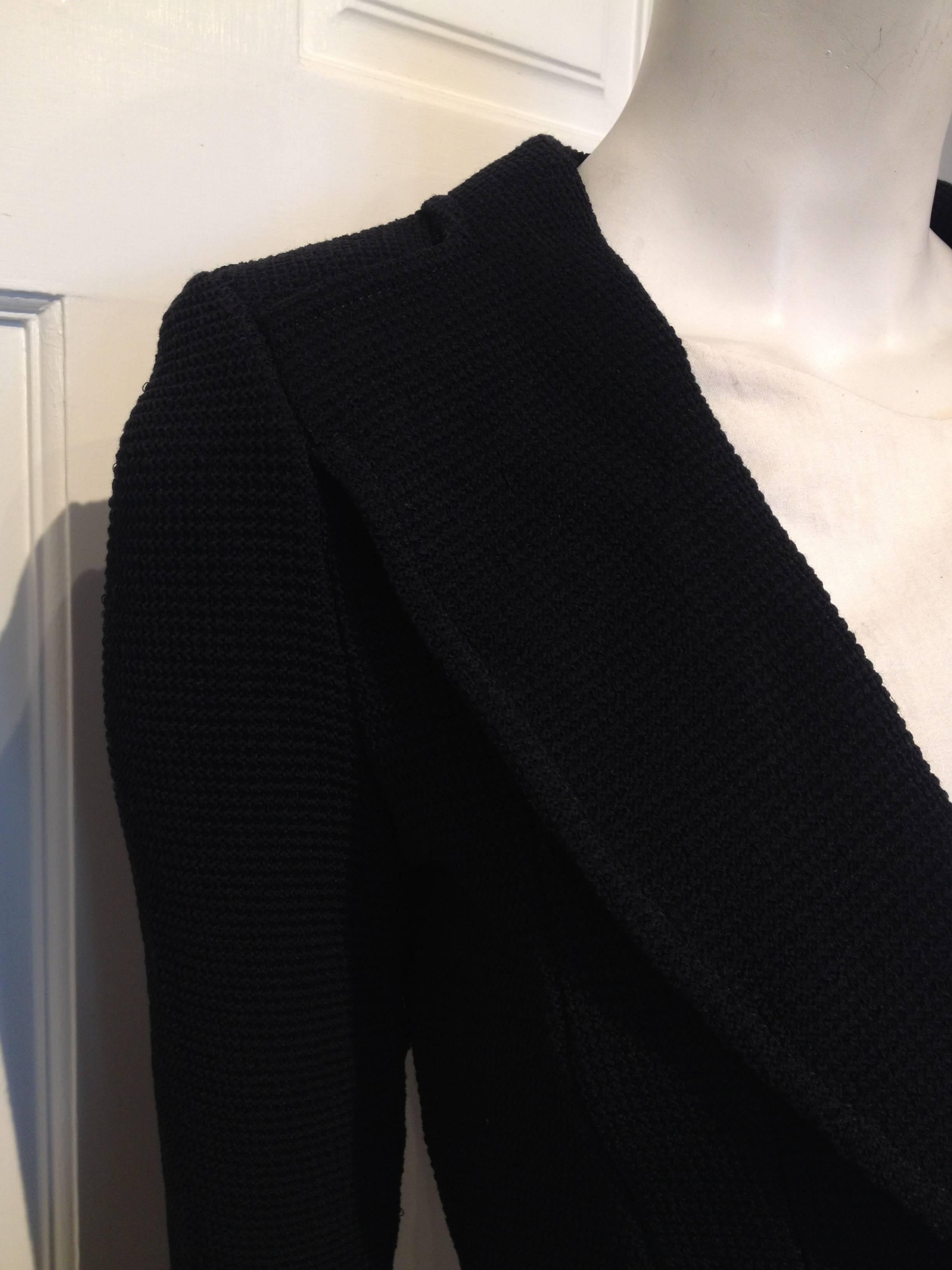 Givenchy Black Knit Blazer Size XS 1