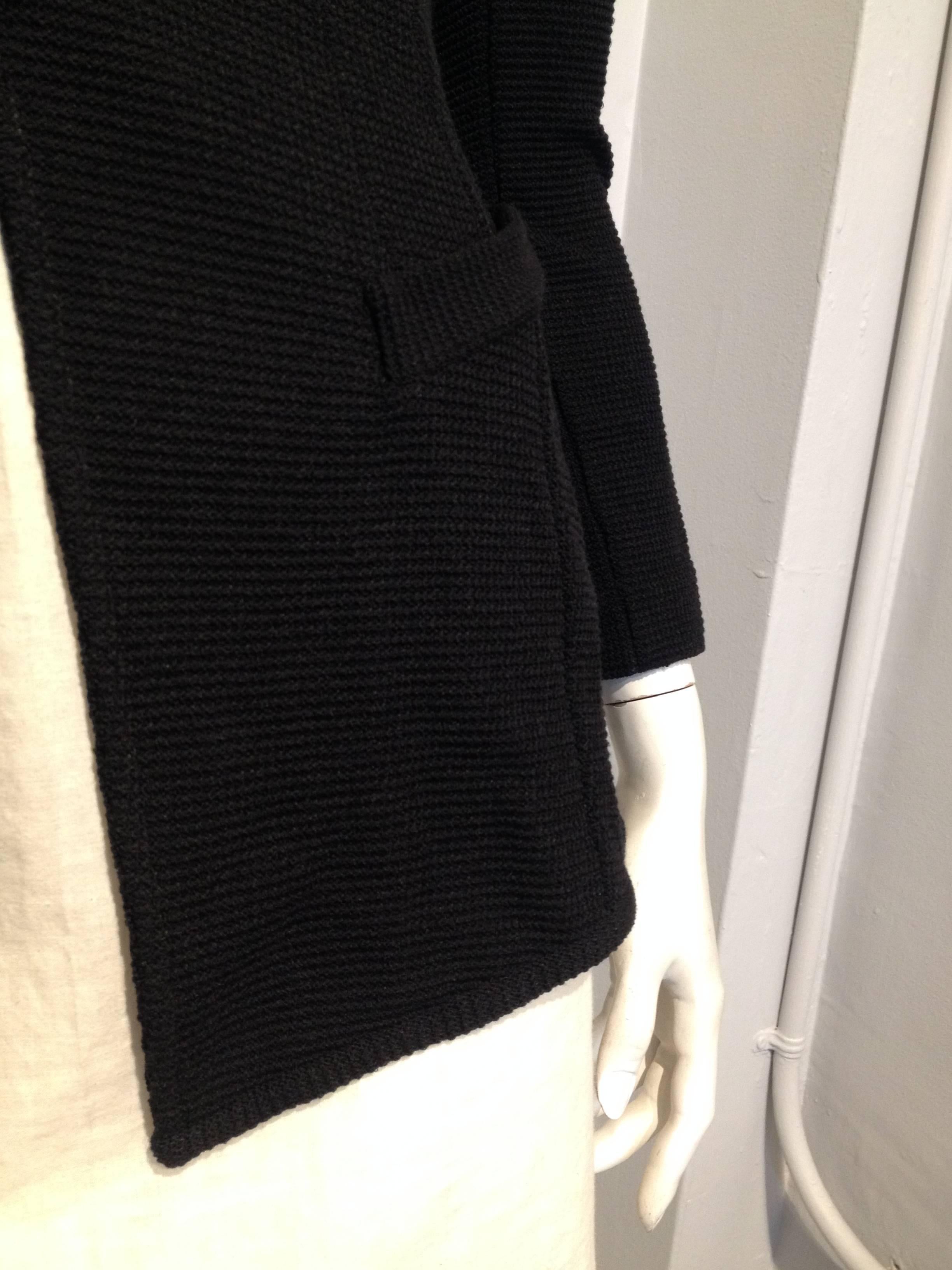 Givenchy Black Knit Blazer Size XS 5