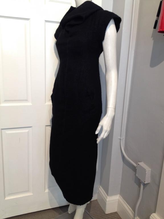 Rick Owens Black Cashmere and Silk Dress Size 8 at 1stDibs