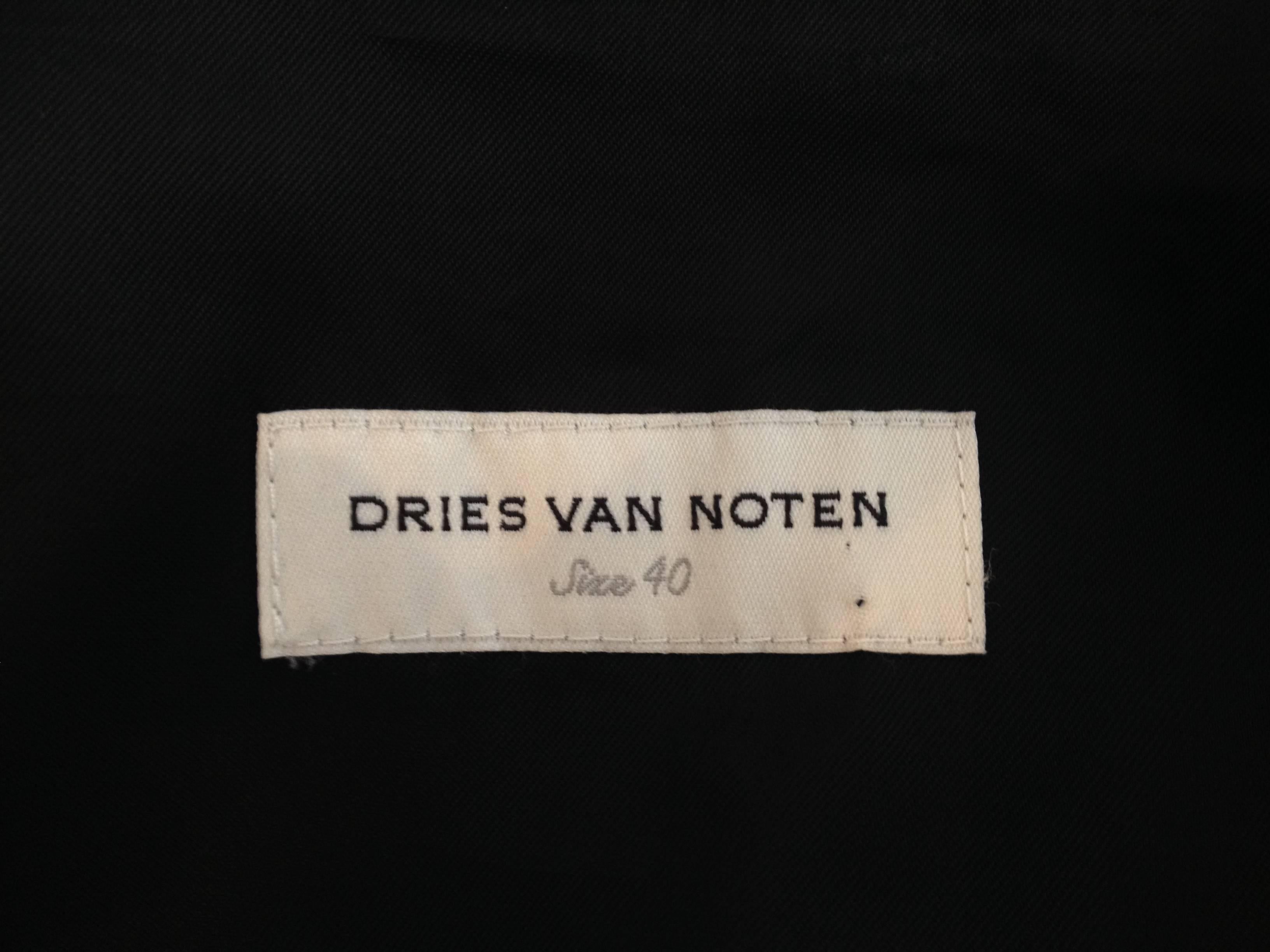 Dries van Noten Black Brocade Vest Size 40 (10) 5