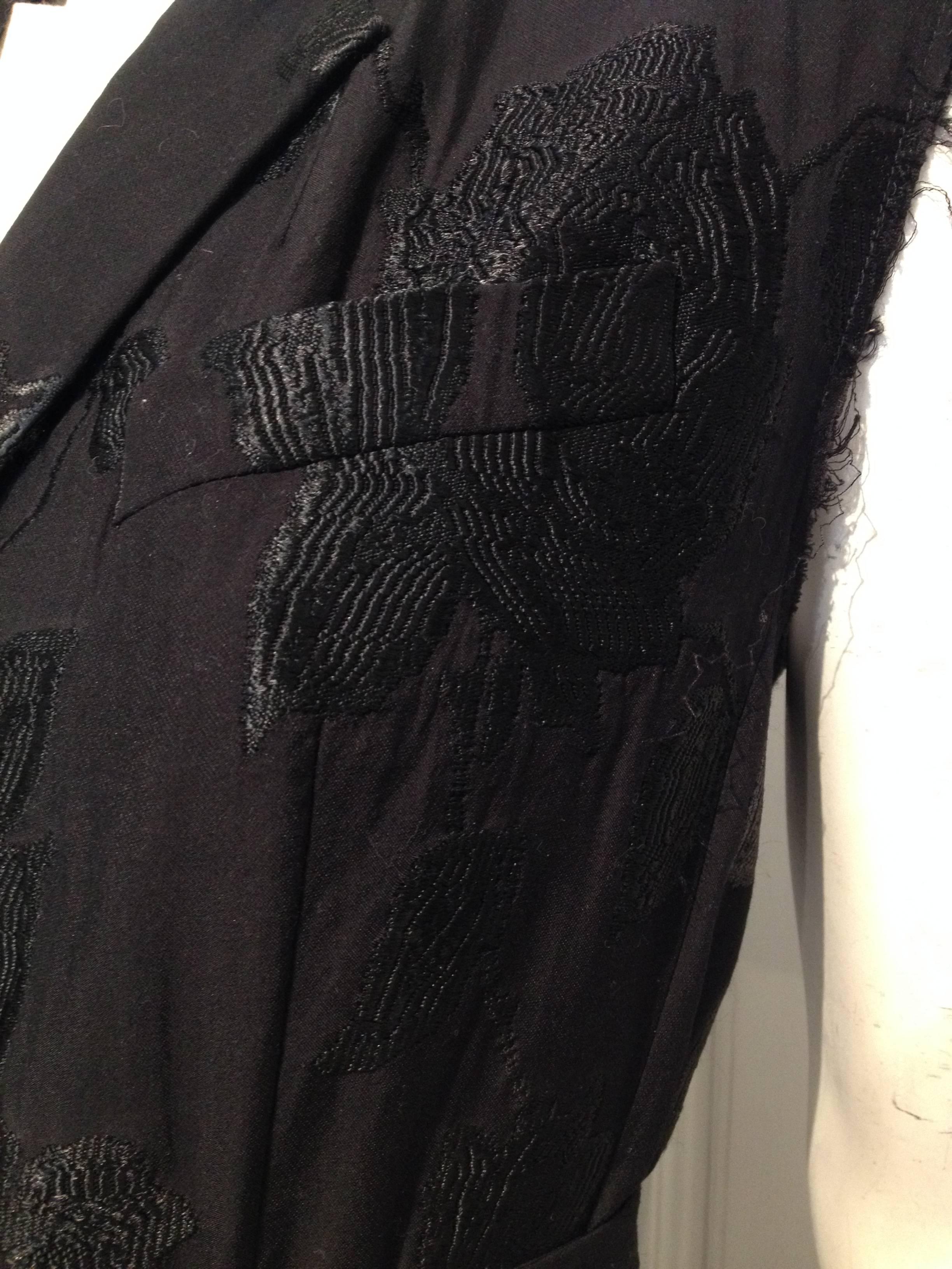 Dries van Noten Black Brocade Vest Size 40 (10) 2