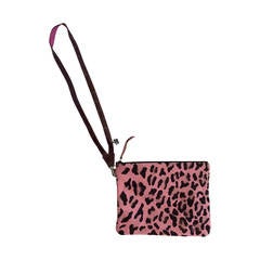 Roger Vivier Hot Pink Leopard Pony Hair Clutch