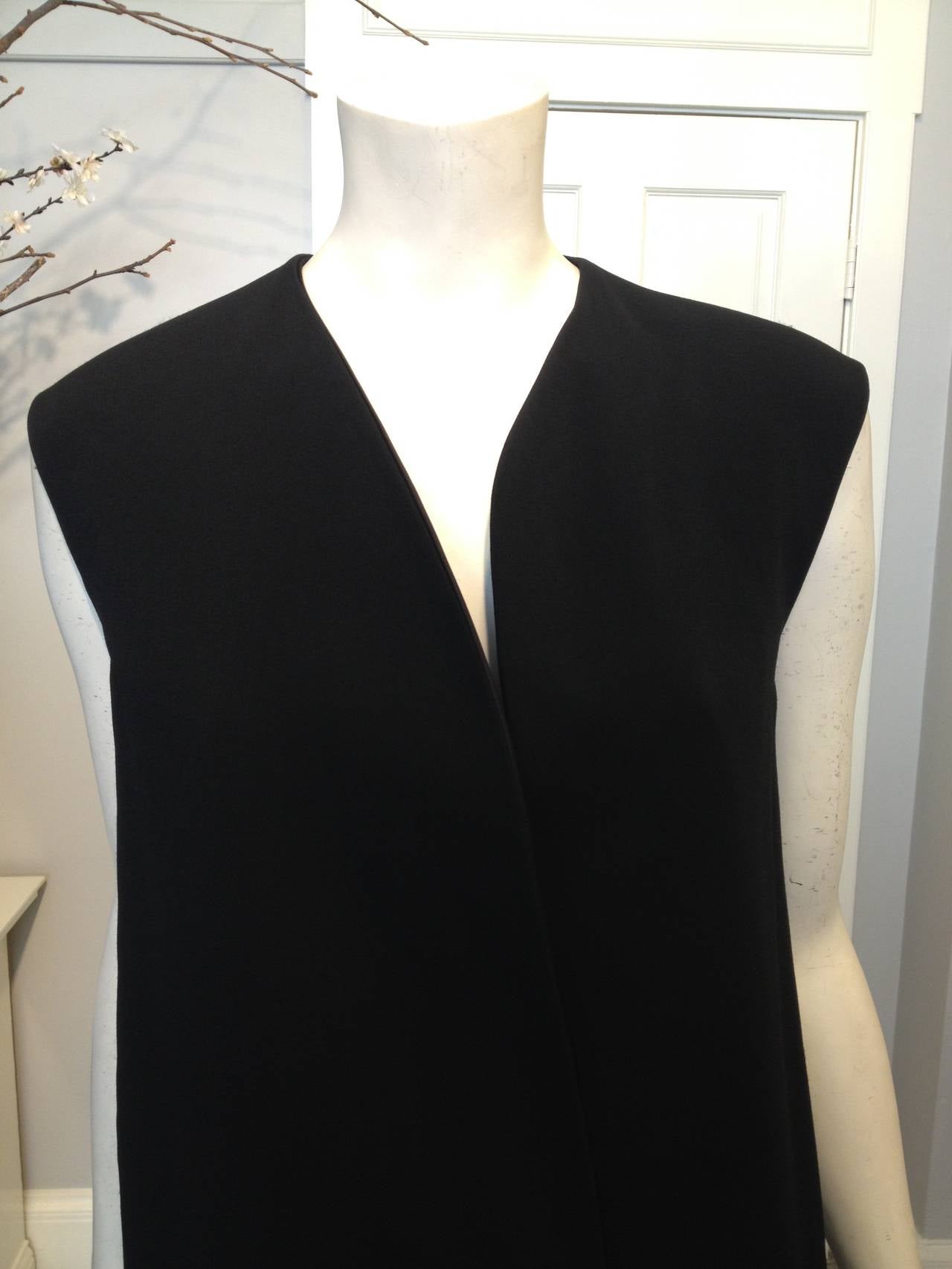 Women's Celine Black Long Vest For Sale