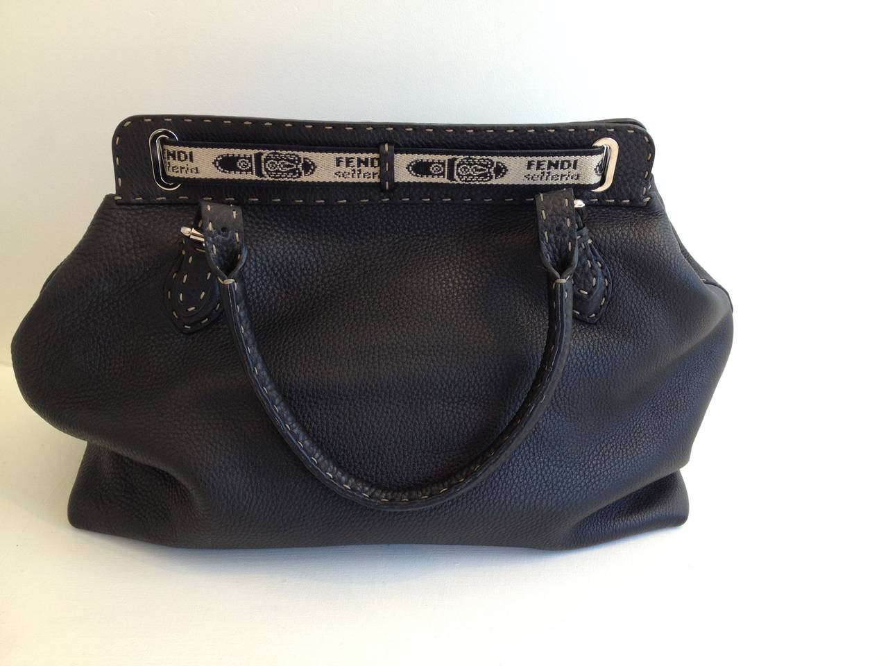 Fendi Black Grand Borghese Selleria Handbag 1