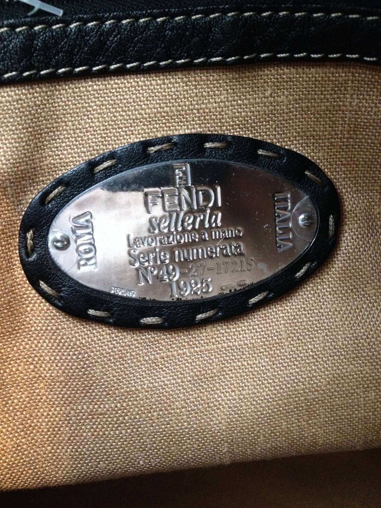 Fendi Black Grand Borghese Selleria Handbag 3