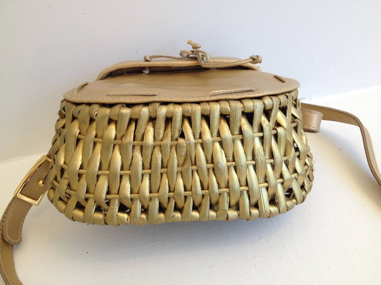 Women's Bottega Veneta Gold Metallic Twig Bag