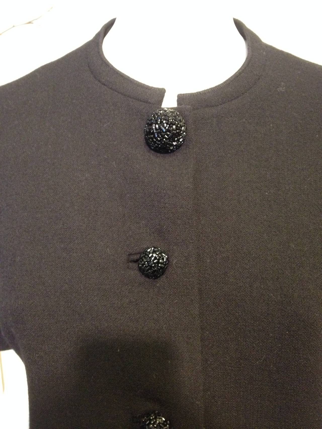 Dolce & Gabbana Black Jacket with Bead Buttons 1
