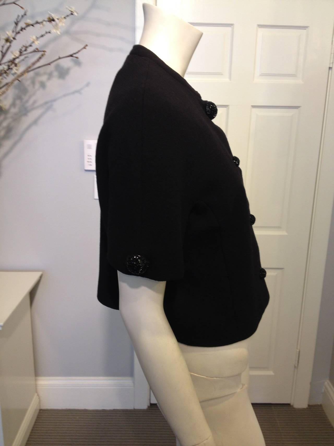 Women's Dolce & Gabbana Black Jacket with Bead Buttons