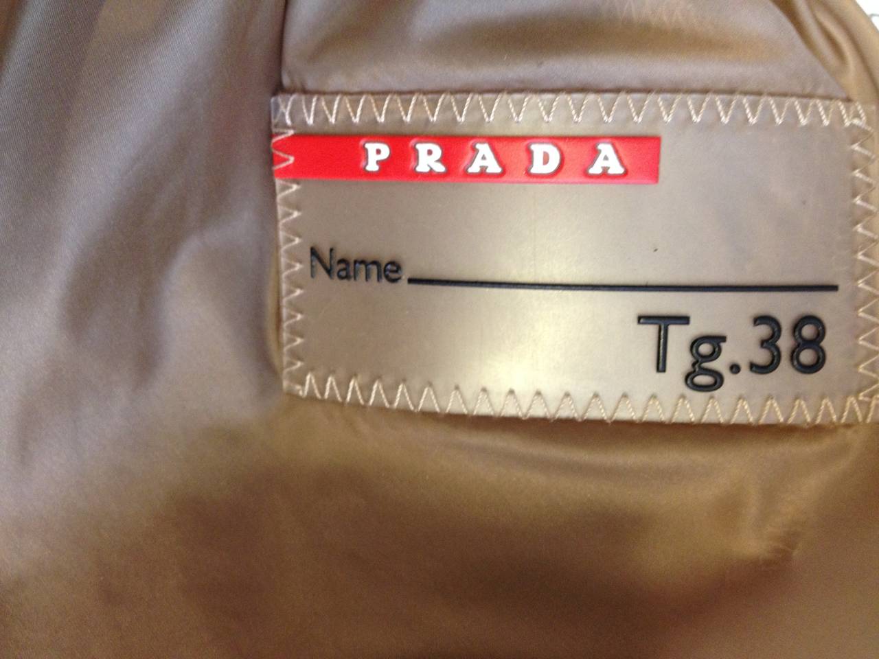 Women's Prada Bronze Sheer Windbreaker Jacket