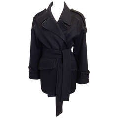 Yves Saint Laurent Black Trench Coat