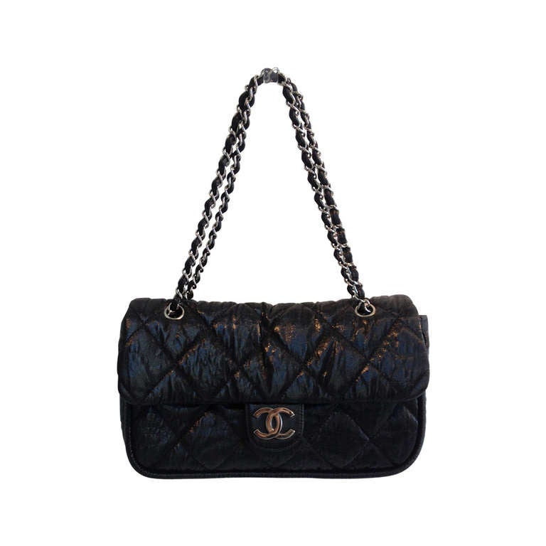 Chanel Ultra Stitch Flap Bag Quilted Calfskin Jumbo at 1stDibs