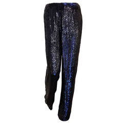 Chado Navy Sequined Pants