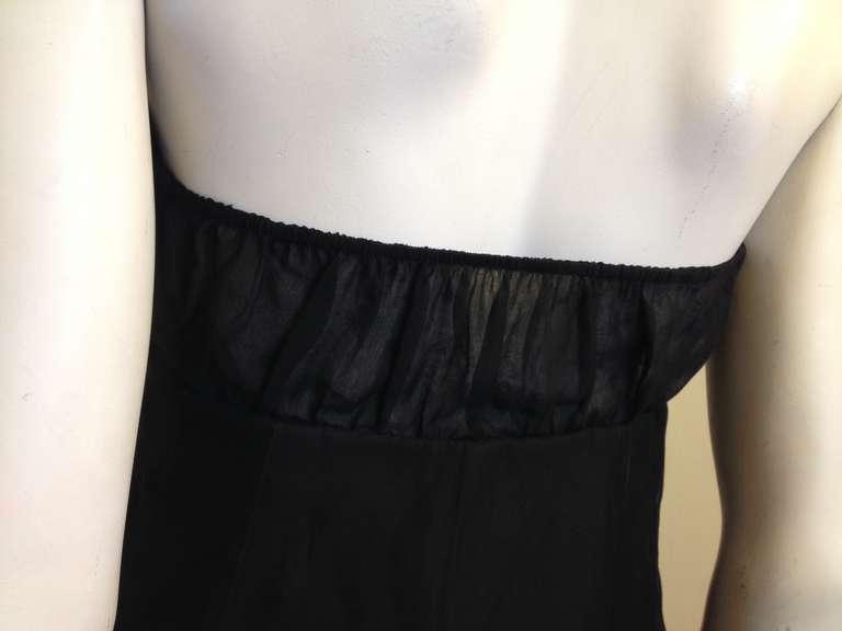 Valentino Black Strapless Dress with Beading 1