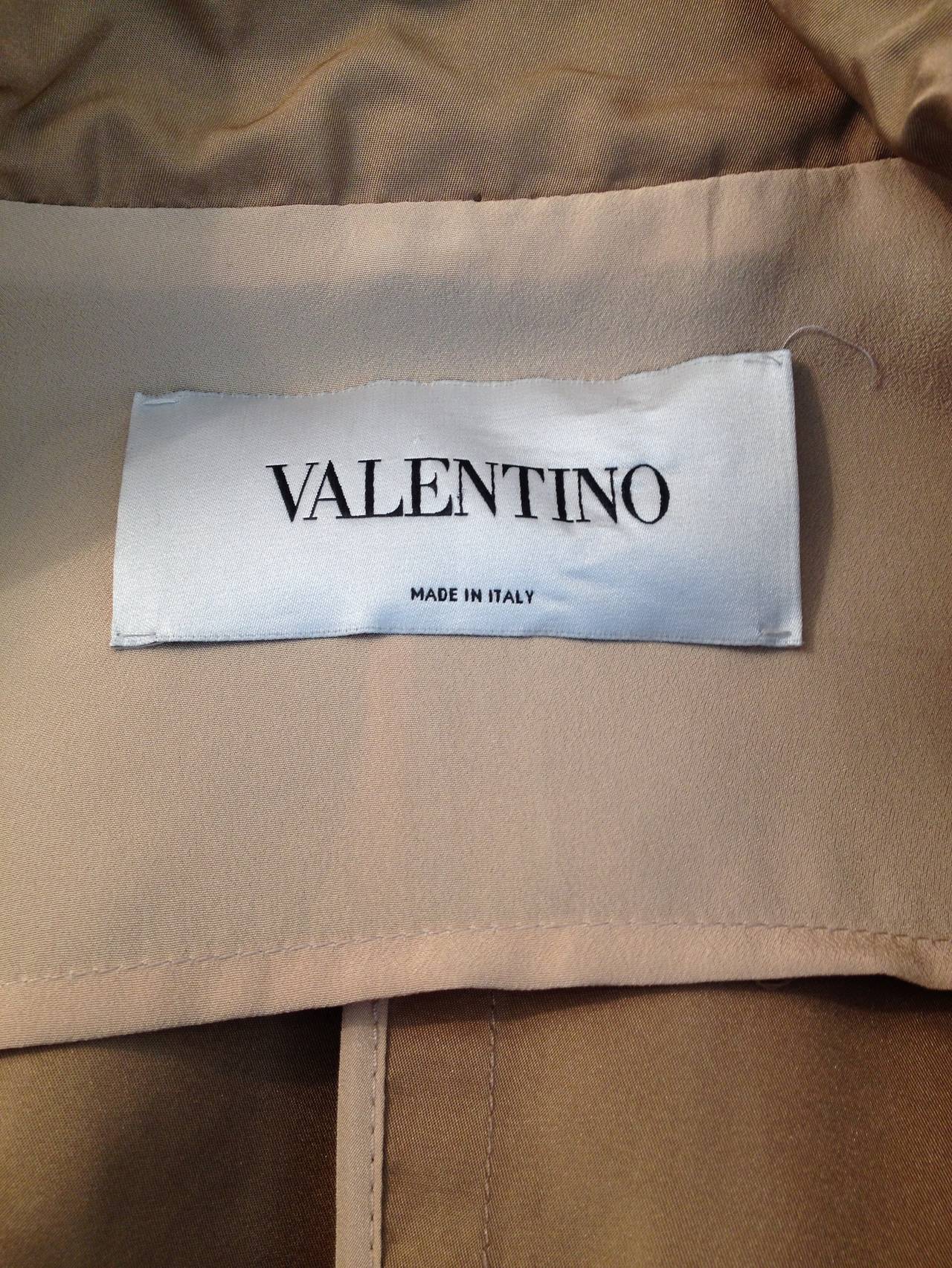 Valentino Khaki Silk Trench Coat at 1stDibs | trench coat dealer, dress ...