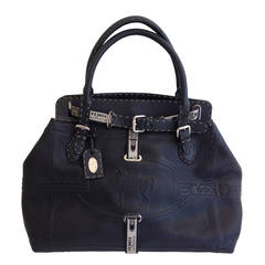 Fendi Black Grand Borghese Selleria Handbag