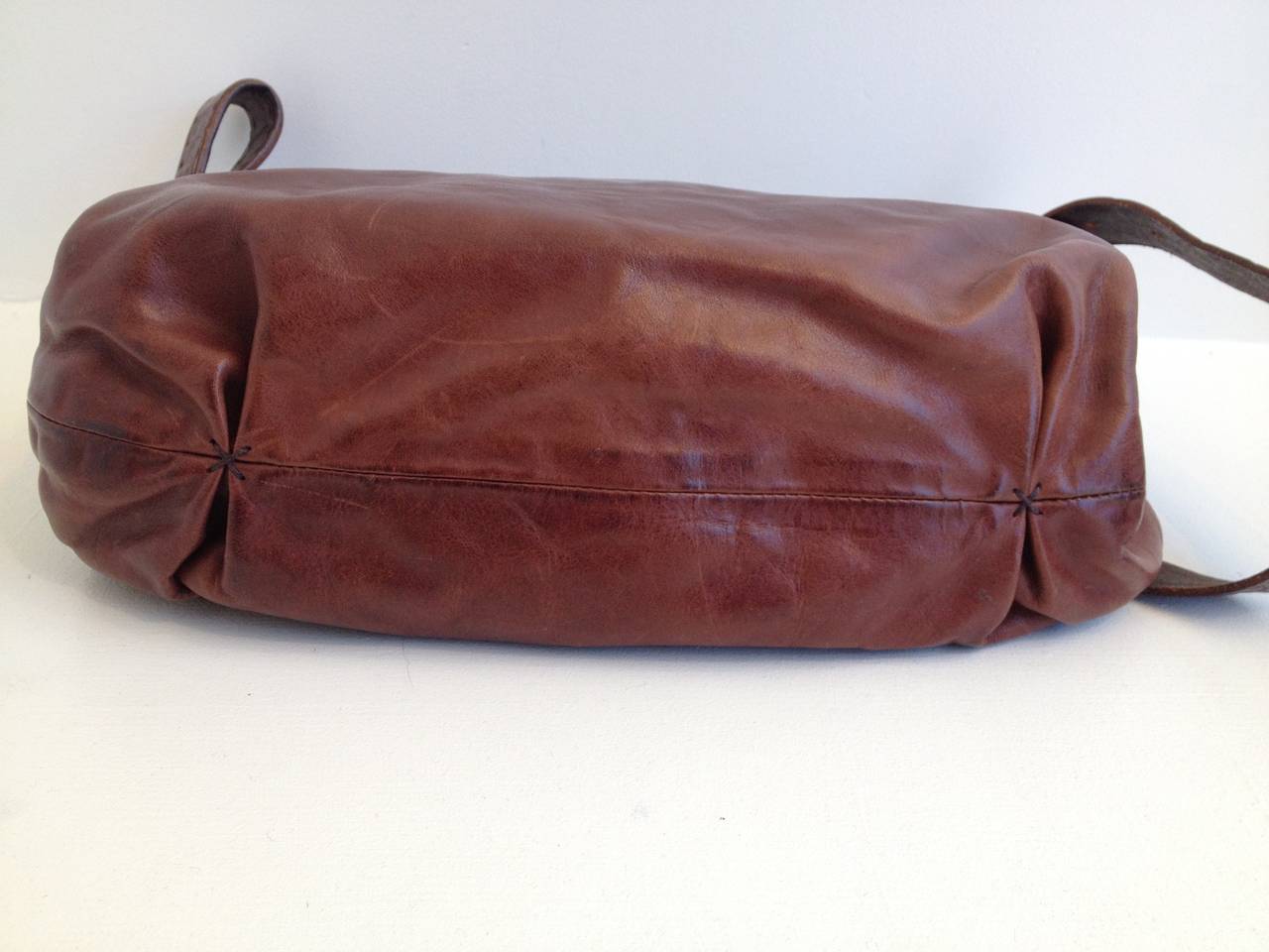 Women's Henry Beguelin Brown Leather Crossbody Bag