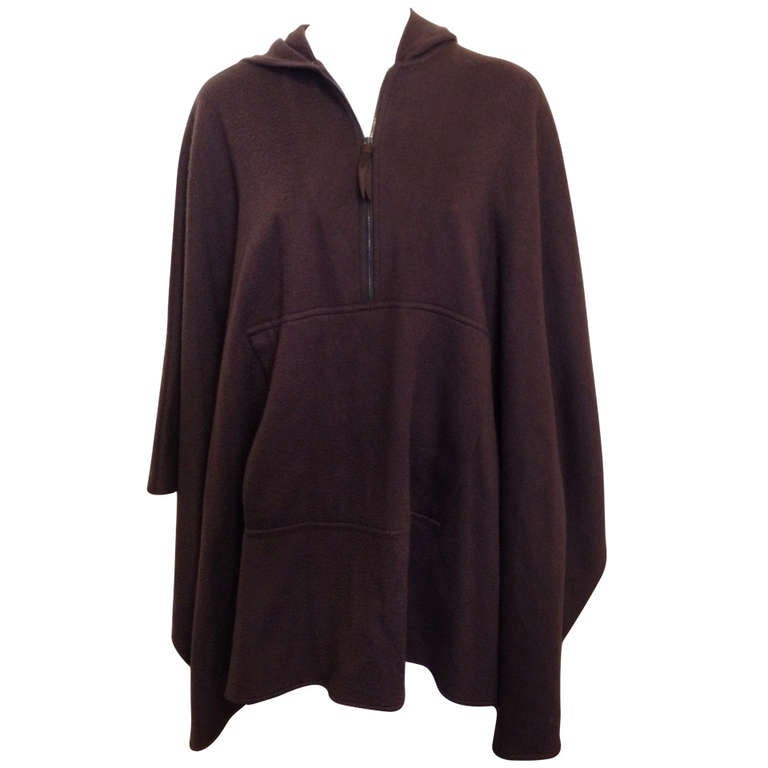 Loro Piana Chocolate Brown Cashmere Poncho