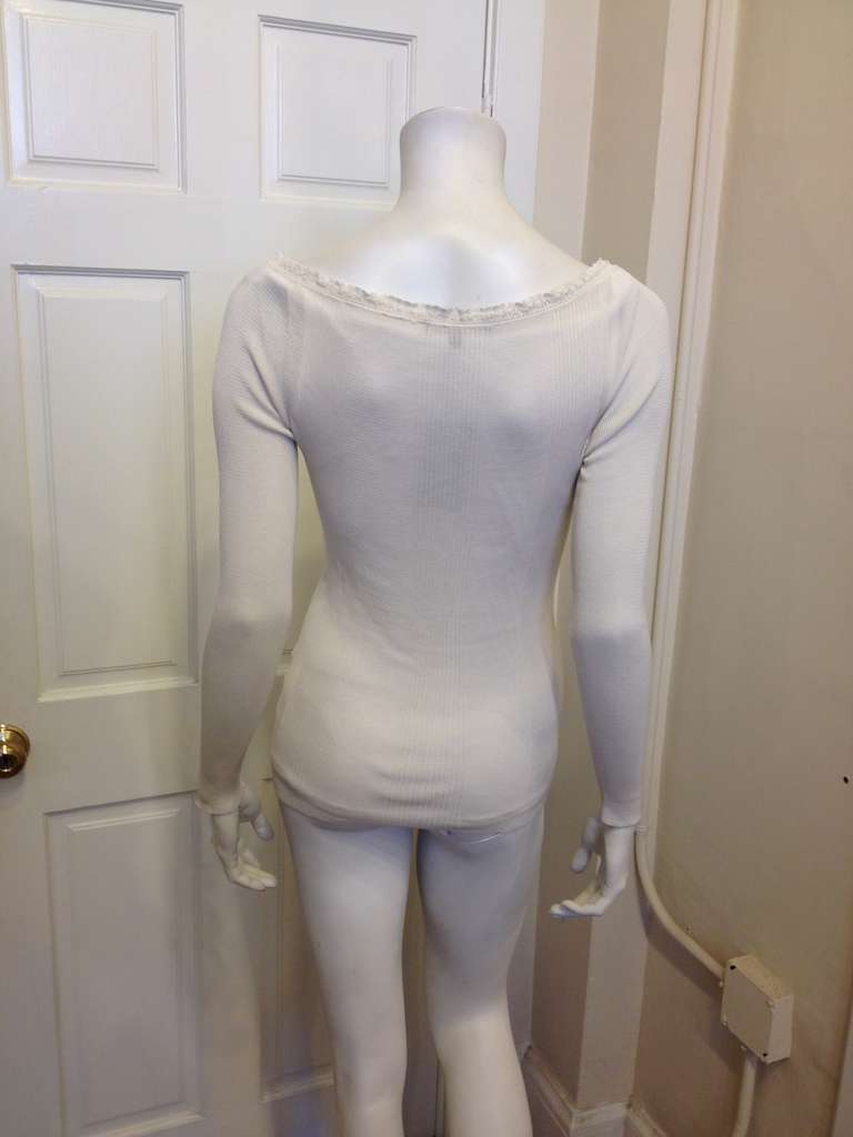 Women's Gucci Cream Knit Top with Gold Bamboo Pulls