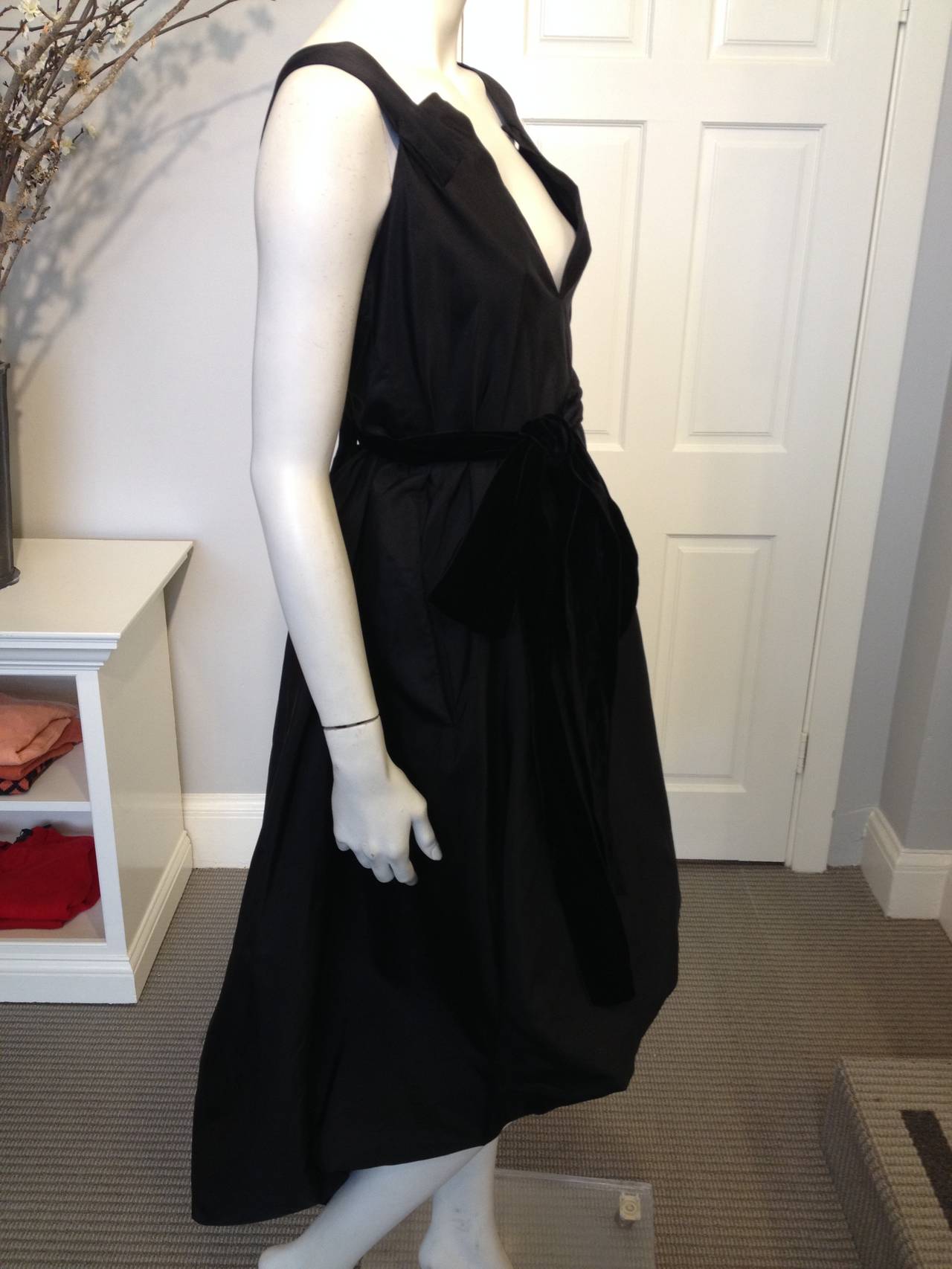 Yves Saint Laurent Black Cocktail Dress 1