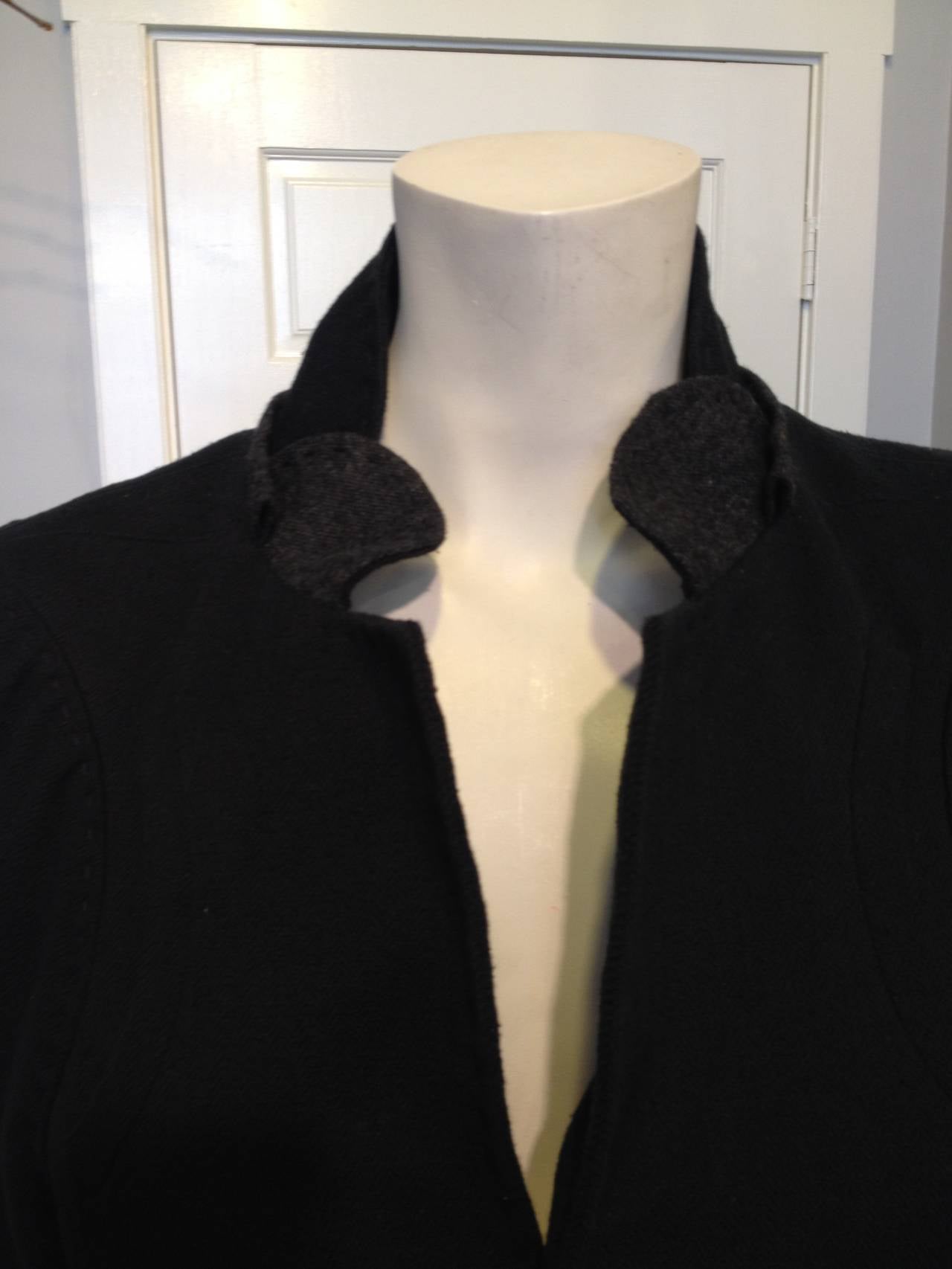 Women's Undercover Navy Herringbone Wool Jacket