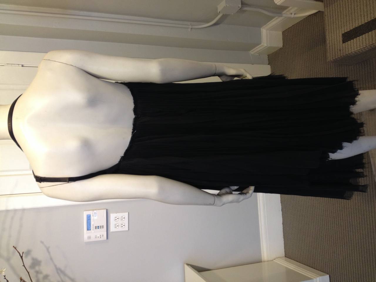 Women's Kaufman Franco Black Pleated Dress