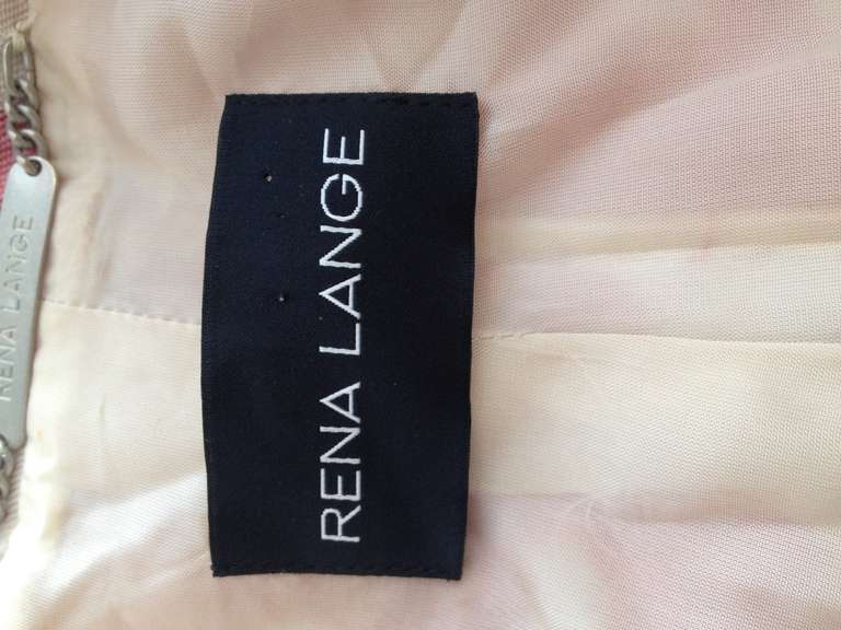 Rena Lange Pink and Cream Summer Coat 1