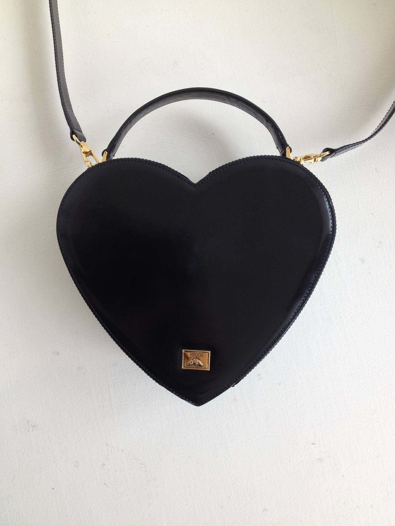 leather heart bag