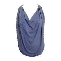 Chloe Blue Top with Chain Detail