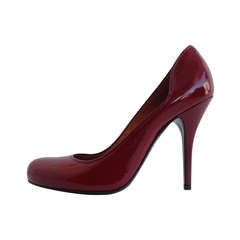 Lanvin Ruby Red Patent Pump