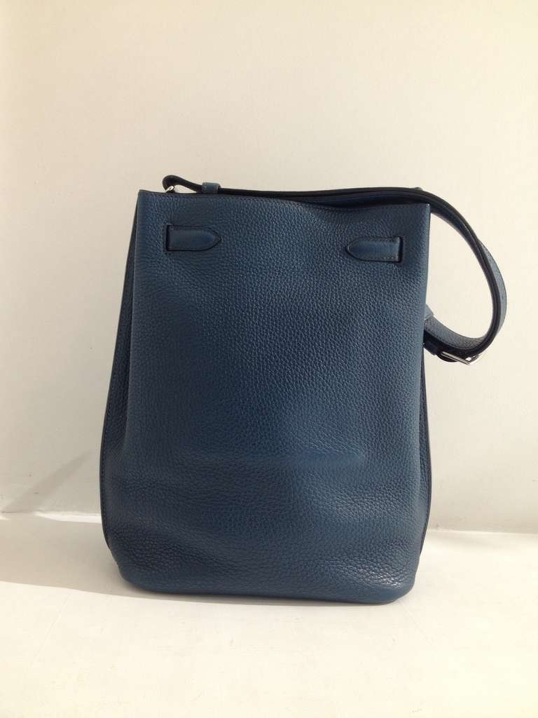 Sac Hermès So Kelly bleu sarcelle Excellent état - En vente à San Francisco, CA