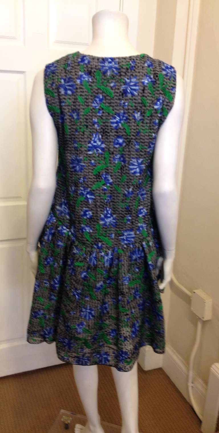 Balenciaga Dress with Floral Embroidery 3