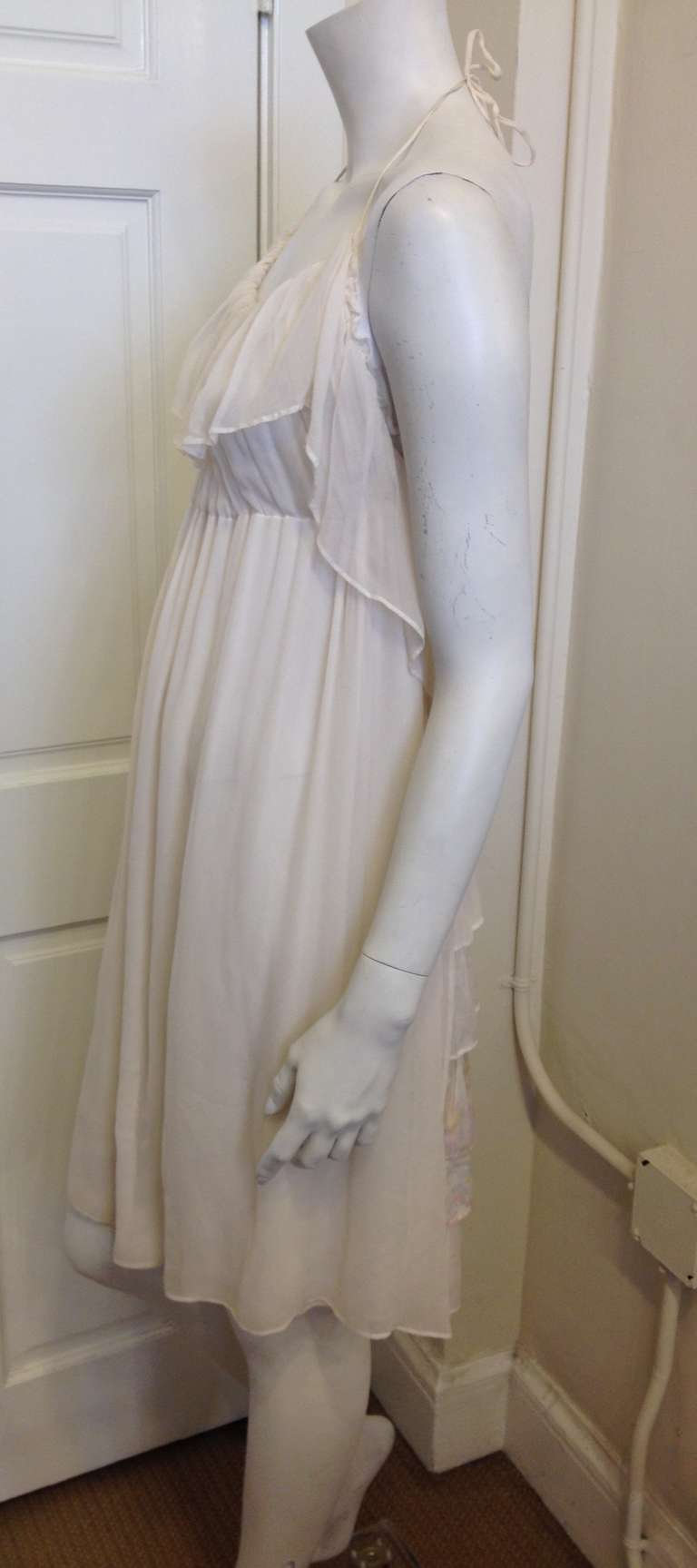 Stella McCartney Cream Summer Dress In Excellent Condition For Sale In San Francisco, CA
