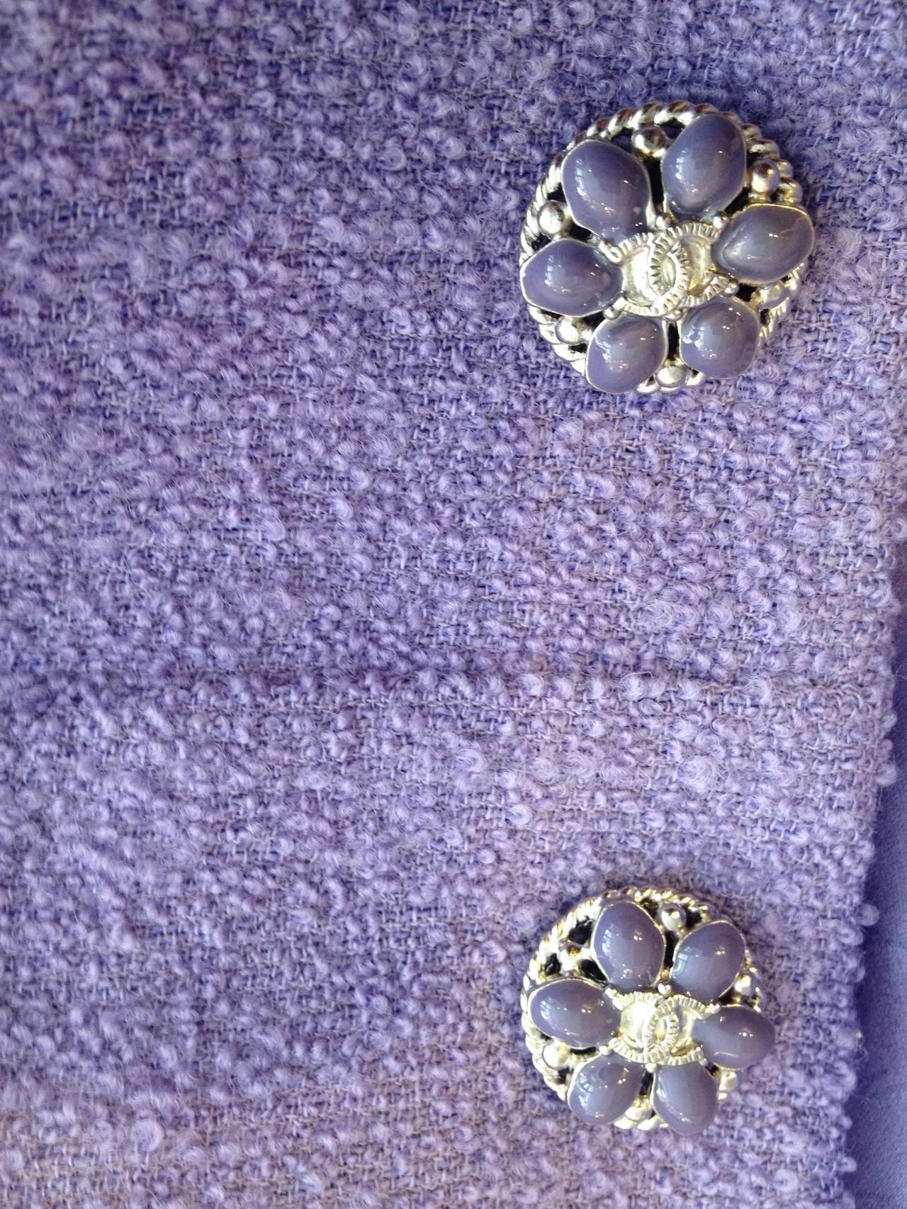 lavender tweed coat