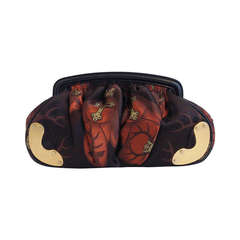Miu Miu Burnt Orange and Black Clutch 4