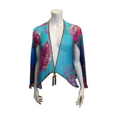 Matthew Williamson Blue and Pink Top