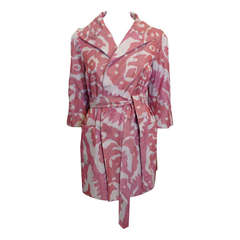 Rena Lange Pink and Cream Summer Coat