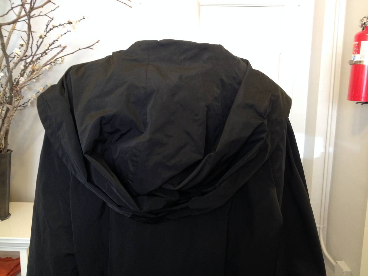 Stella McCartney Black Hooded Jacket In New Condition In San Francisco, CA