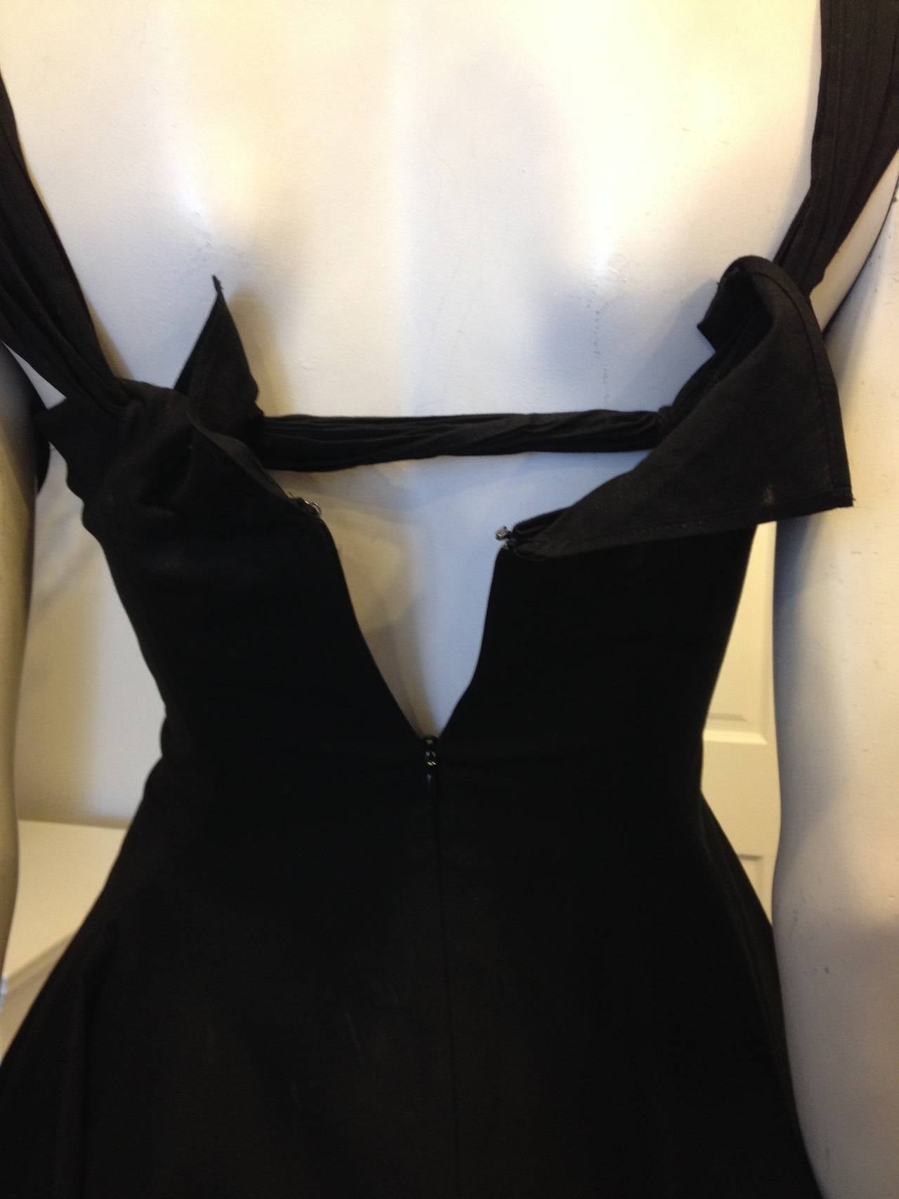 Women's Yohji Yamamoto Black Dress with Asymmetrical Hem